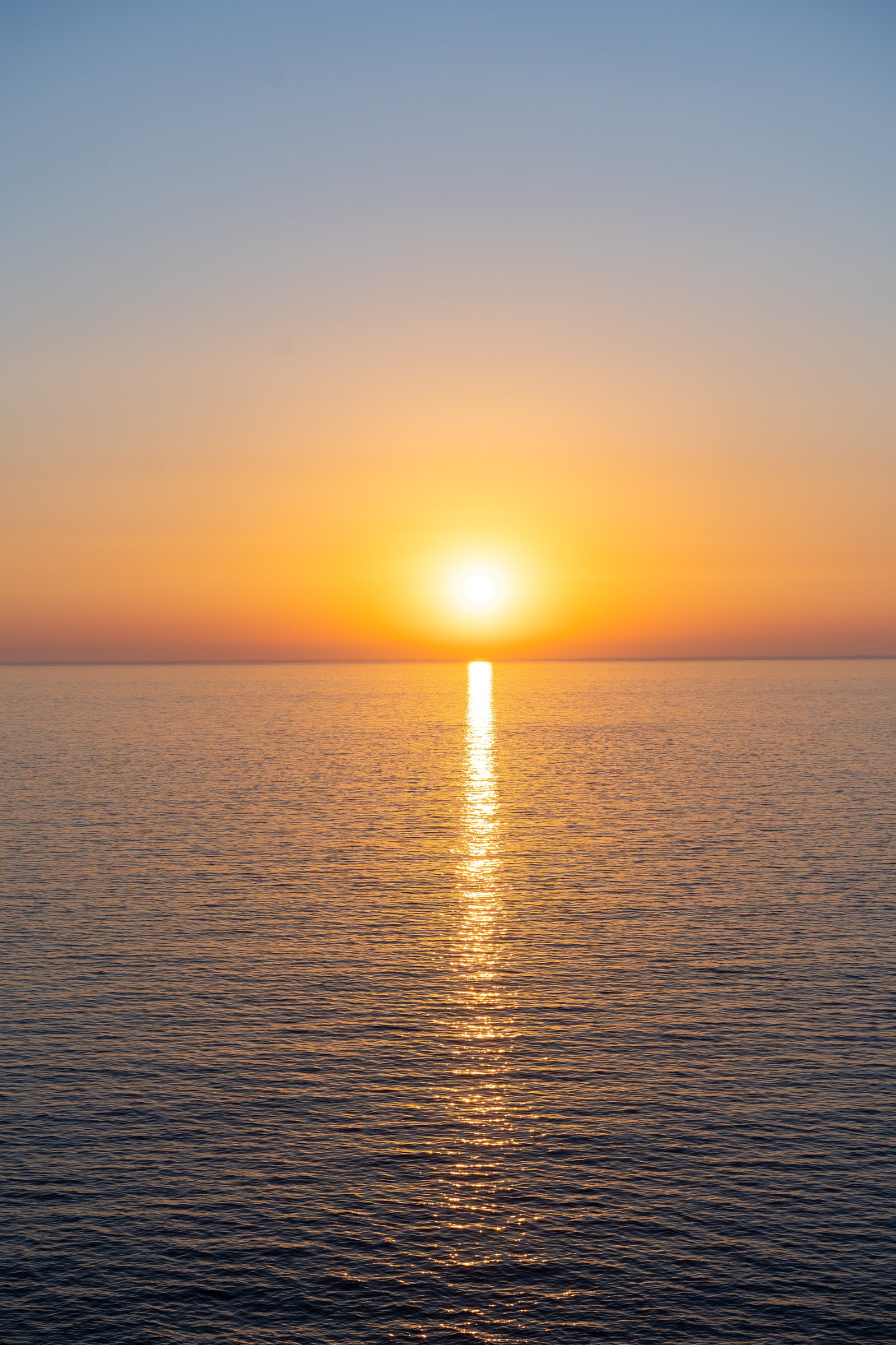 Sunset over the Aegean Sea from Ikarian Endless Blue
