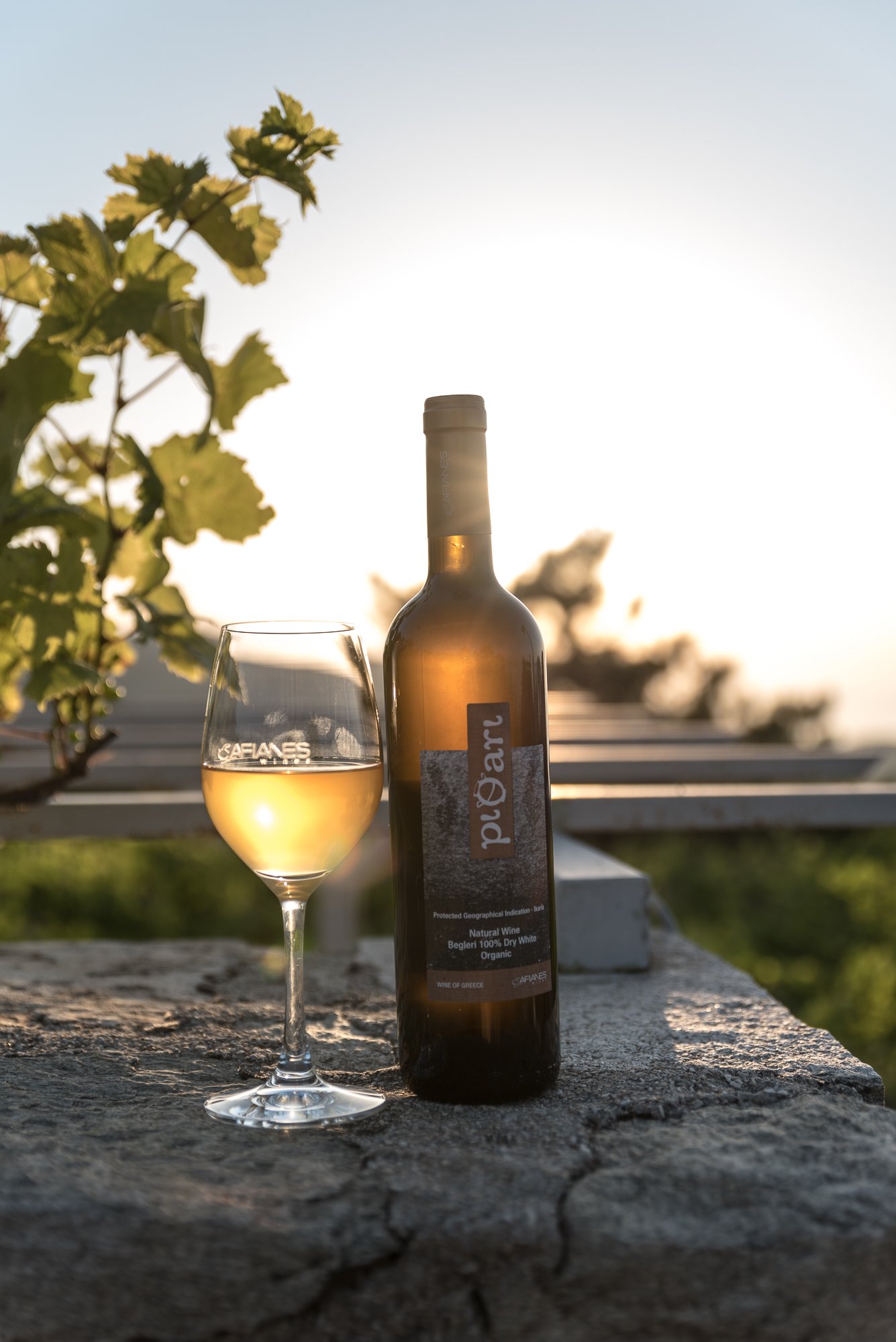 Local Ikarian wine, part of the Blue Zone diet