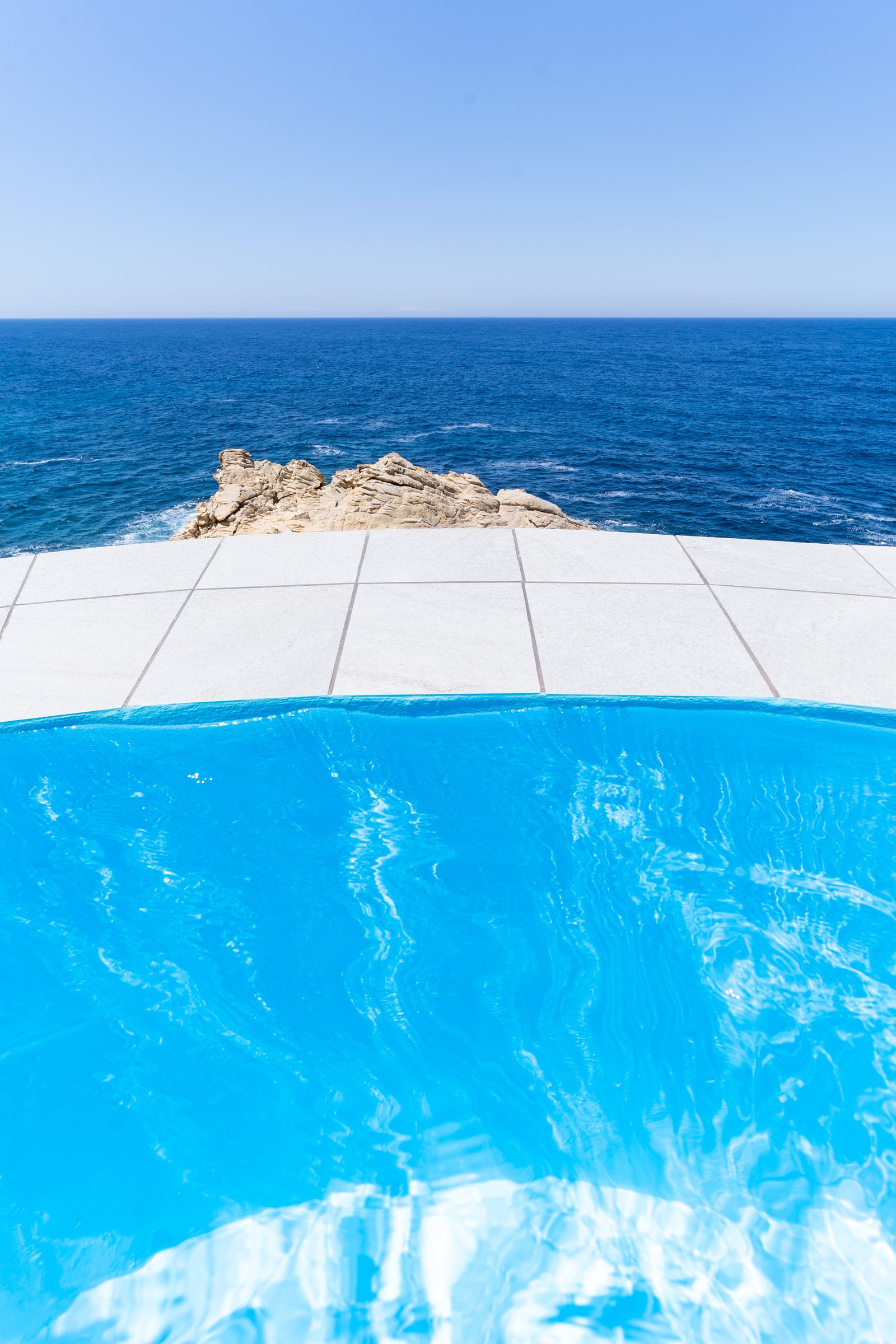 Yoga deck overlooking the sea